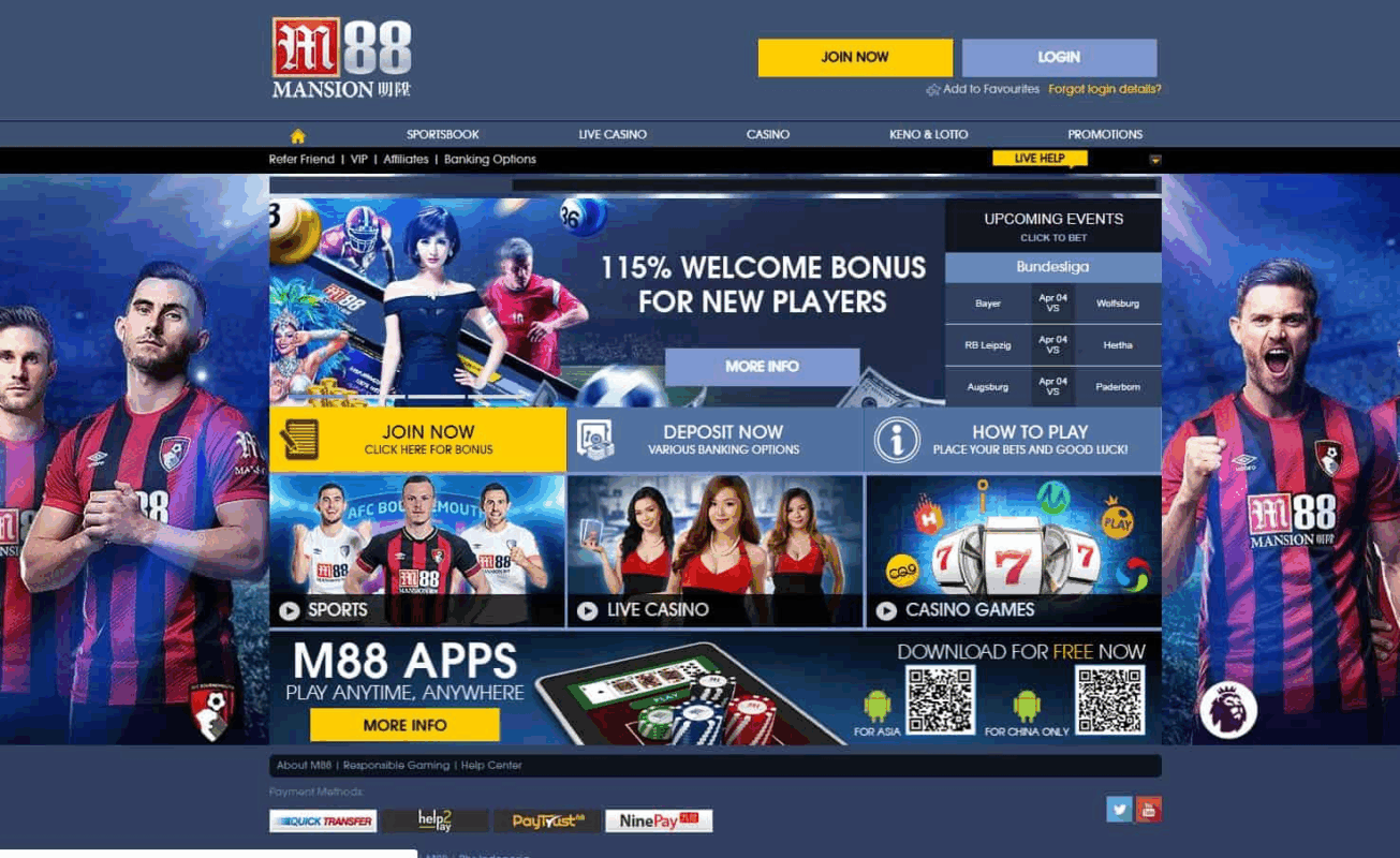 Sự uy tín làm nên thương hiệu M88 casino. 